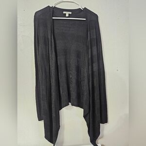 Dana Buchman Black Open Front Cardigan Sweater!